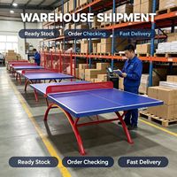 Table de tennis de table pliante professionnelle d'extérieur GUANWANG GW269 de taille standard avec roulettes amovibles