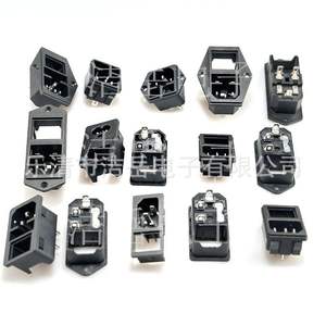 Ac-01/02/03 Wall <b>Socket</b> 1 Outlet 250v <b>With</b> Fuse Holder Standard Grounding Plastic Audio Video Use - Product Image 4