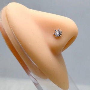 316L Surgical Steel <strong>Nose</strong> <strong>Rings</strong> Maple Leaf Piercing Body Jewelry <strong>Nose</strong> Studs <strong>for</strong> <strong>Women</strong> - Product Image 4