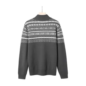 Felpa Casual a manica lunga personalizzata stile Casual a collo alto girocollo invernale maglia Pullover da uomo maglione personalizzato