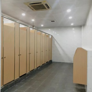 Tủ thương mại & vách ngăn nhà sản xuất ban đầu HPL nhà vệ sinh buồng vệ sinh Kết cấu Vách ngăn phòng chia - Product Image 5
