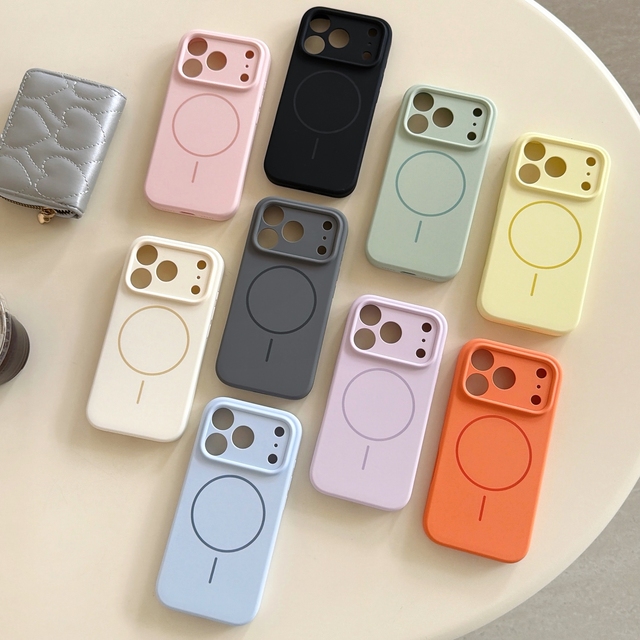 3.0MM Thick Liquid Silicone Skin Touch Soft Phone Case for iPhone Air 16 17Pro Max Wireless Charging Magnetic High Quality Cover