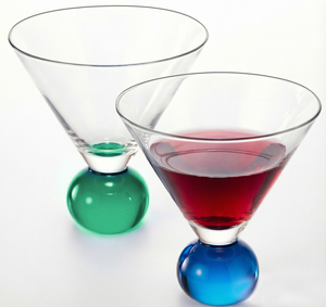Verre à shot de tequila coloré à fond épais, verre à whisky créatif avec base en forme de boule, coupe à cocktail <span class=keywords><strong>martini</strong></span> vintage pour mariage, bar, fête - Product Image 1