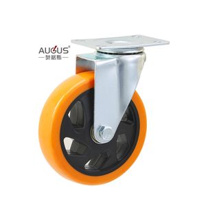 Roda de <span class=keywords><strong>Caster</strong></span> PU Laranja/Amarela de 2.5/3/4/5 Polegadas, Roda de <span class=keywords><strong>Caster</strong></span> de Baixo Preço para Equipamentos Industriais - Product Image 5