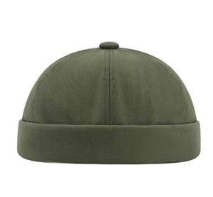 Kadife erkek ve kadın kısa paragraf ev sahibi şapka Retro Brimless denizci kavun şapka özel sonbahar ve kış beyzbol şapkası - Product Image 5