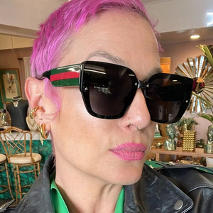 Oversized Square Cat Eye Sunglasses for Women UV Protection Trendy <b>Eyewear</b> for Daily Beach Travel Custom logo - Product Image 4
