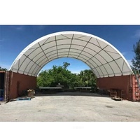 Venta al por mayor de fábrica: Carpa domo moderna de estructura de acero para exteriores de 20 y 40 pies, ideal como cochera, garaje, almacenamiento o cobertizo.