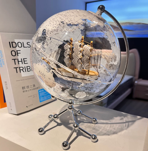 Nuevo Globo Terráqueo de Lujo con Forma de <span class=keywords><strong>Velero</strong></span>, Modelo Mejorado, con Iluminación, Adorno de Regalo - Product Image 1