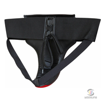 Protège-aine de boxe Woosung avec logo personnalisé Protection en cuir blanc et cuir PU