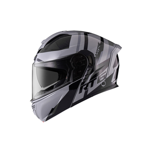 Cascos ASTONE con Garantía de Calidad, Accesorios Retro para Motocicleta, Casco Abatible ABS GRIS/NEGRO para Hombre - Product Image 1