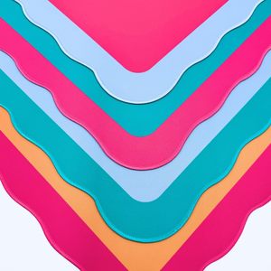 Tiêu chuẩn chung Mạt chược bảng Mat 4 kết hợp màu sắc với cạnh sò sáng 31 \ "x 31 \" (trung tâm Màu xanh-sò xanh) - Product Image 2