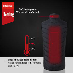 Xsunwing in STOCK 2-17 <strong>Heating</strong> Zones Heated Vest <strong>Gilet</strong> S-4XL Winter Outdoor Control Temperature USB Charging Waistcoat Warm Wear - Product Image 6
