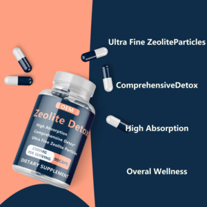 Suplemento dietético de zeolita OEM Cápsulas de zeolita de fuerza de salud activada - Product Image 4