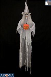 Décoration d'Halloween Sorcière Effrayante avec Yeux Clignotants et Sons Horribles pour Maison Hantée, Bar, Fête, Porche, Jardin Arrière - Product Image 4