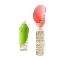 Bouteille d'eau portable pour chien avec bol intégré