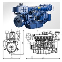 Moteur marin Baudouin 6M26