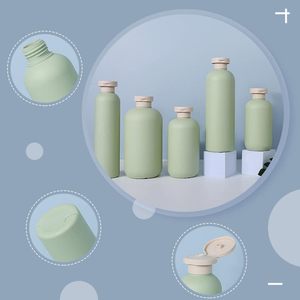 ขวดพลาสติก HDPE สีเขียวอะโวคาโด ขนาด 200/260/300/400/500 มล. แบบบีบได้ สำหรับโลชั่น แชมพู ครีมนวดผม บรรจุภัณฑ์ความงาม - Product Image 3