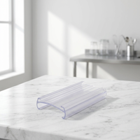 Porte-étiquette en PVC extrudé transparent à clipser pour présentoir de supermarché, vente au détail, OEM ODM