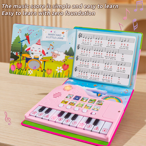Jouets musicaux électroniques multifonctionnels pour l'éducation précoce, clavier, livres de musique pour bébés, jouets d'éveil musical pour enfants - Product Image 5