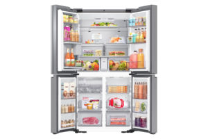 ตู้เย็นแบบประตูฝรั่งเศส ยี่ห้อ Brand รุ่น Family Hub AI RF65DG9H0ESR/EF ระบบฟรอสต์ฟรี ด้านหลังเป็นโลหะ สูง 1.82 เมตร ความจุ 636 ลิตร สี่ประตู คอมเพรสเซอร์ไฟฟ้า - Product Image 2