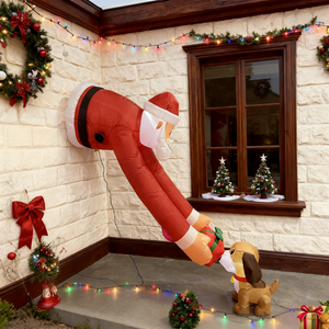 Papai Noel Inflável de <span class=keywords><strong>7</strong></span> pés para Exterior com Luzes LED, Papai Noel Gigante Inflável para Decoração de Festa de Natal, Infláveis Grandes com Ventilador - Product Image 6