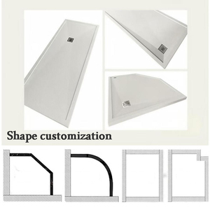 Plato de <span class=keywords><strong>Ducha</strong></span> de Piedra Artificial Personalizado Boye White para Baño, Hotel, Villa, Base de <span class=keywords><strong>Ducha</strong></span> de <span class=keywords><strong>Placa</strong></span> de <span class=keywords><strong>Roca</strong></span> - Product Image 5