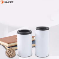 Entrepôt aux États-Unis 16oz en acier inoxydable isolé mince Sublimation peut refroidisseur pour garder la boisson froide