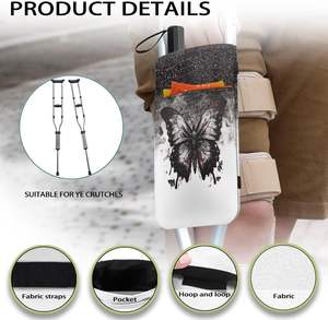 Échantillon gratuit : Béquilles de marche pour hommes et femmes, légères, durables, rétractables, robustes, avec poignée ergonomique, sac de transport inclus, pour seniors - Product Image 5