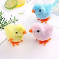 Jouet d'horlogerie éducatif amusant créatif chaud horloge mignon poulet en peluche sautant poulet jouet