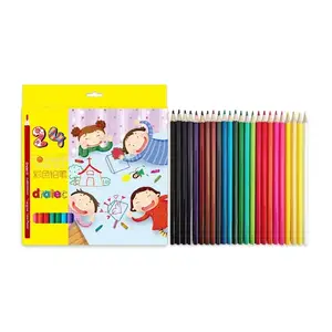 HAUTE QUALITÉ 6 12 18 24 36 48 PCS LAPICES LAPIZ CRAYONS DE COULEUR EN BOIS CRAYONS DE COULEUR STANDARD ENSEMBLE DE CRAYONS DE COULEUR AVEC EN71 ASTM