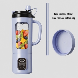 Mixeur Portable 700ML avec Contrôle Tactile, Écran LED Numérique, Extracteur de Jus Électrique, Préparateur de Smoothies et de Glace Pilée avec Paille pour l'Extérieur - Product Image 6