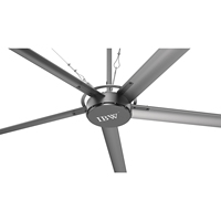 Ventilateur HVLS moderne sans lumière avec moteur à aimants permanents et faible bruit pour la ventilation des terminaux d'aéroport