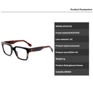 Bio-Degradable Acetate Optical Glasses European American Thick <strong>Frame</strong> Eyewear Manufacturer High Quality <strong>Eyeglasses</strong> - Product Image 5