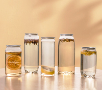 Boîtes faciles à ouvrir en plastique PET transparent de 250 ml, 330 ml, 350 ml, 500 ml, 650 ml, 700 ml pour l'emballage de jus, de soda, de bière et de café