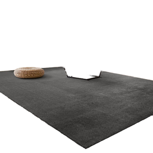 Paco Home Anthracite 140X200 cm moelleux doux moderne <span class=keywords><strong>tapis</strong></span> lavable 10mm à poils courts motif uni antidérapant pour <span class=keywords><strong>salon</strong></span> chambre - Product Image 1