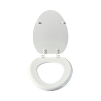 Housse de siège de toilette au design moderne de style américain avec charnières en plastique Forme allongée