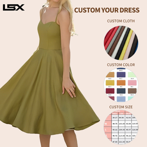 Vestido Midi Elegante <span class=keywords><strong>de</strong></span> Alta Calidad para Mujer, Estilo Halter con Corte en A y Abertura Lateral, Vestido <span class=keywords><strong>de</strong></span> <span class=keywords><strong>Fiesta</strong></span> para Mujer - Product Image 2