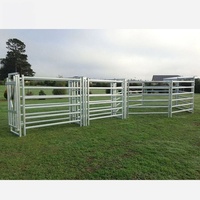 Panneau de clôture robuste en acier galvanisé pour bétail, idéal pour ranchs et fermes, avec conception portable et durable