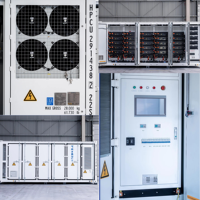 Conteneur ESS tout-en-un à refroidissement liquide LFP de 2170 kWh IP55 C5 20 pieds, économique, pour station de recharge de véhicules électriques et stockage d'énergie