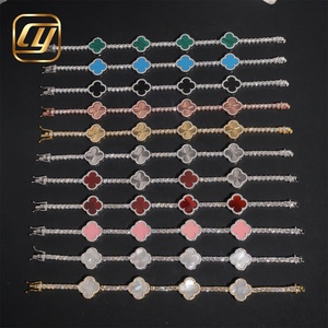 กำไลข้อมือเงินแท้ 925 ประดับเพชรโมอิสซาไนต์ VVS ได้รับการรับรองจาก GRA ผ่านการทดสอบเพชร ขนาด 3 มม. เครื่องประดับฮิปฮอป กำไลเทนนิสเชน - Product Image 1