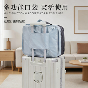 Travel <b>Compression</b> Storage <b>Bag</b> Clothing Organizer Large Capacity Rectangle For Trip And Home Use Set Thickened Design - Product Image 4