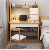 Bureau d'étude Table de bureau avec étagère de rangement Bureau d'ordinateur tout-en-un Table d'étude pour étudiants Bureau d'ordinateur avec étagère