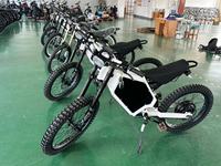 2024 populer Harga terbaik listrik sepeda motor Trail 3000w 72v 48v di saham 4 piston rem listrik daya tinggi sepeda Super Power E sepeda