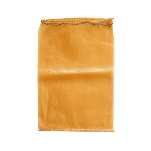 Bolsa de red de embalaje de repollo verde de 5kg, 10kg, 20kg, 25kg, bolsa de plástico de malla naranja con precio competitivo