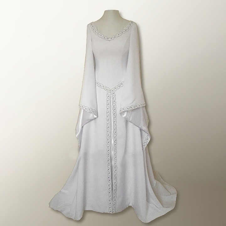 Retro Style Robe Princess Cosplay Medieval Dress Robe Vintage Princess Adults Party Evening Gown ...