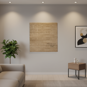 CASAMAX WL HY-5001F Pannelli Murali in PVC Moderni con Motivo 3D Effetto Legno 70x77cm Adesivi Decorativi per Insonorizzazione Interna - Product Image 2