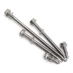 # 8 / # 10 / # สกรูเจาะแผ่นโลหะหัวหกเหลี่ยมสแตนเลส 14 ตัว พร้อมปลายเจาะ - Product Image 5