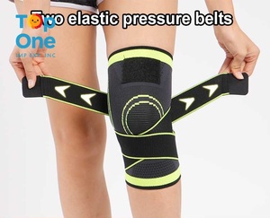 Top One Sports Élastique Réglable Double Bandage Genouillère Respirant Genou Manches avec Fonction de Protection - Product Image 3