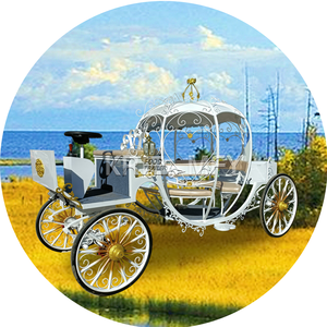 Chariot de citrouille de Cendrillon grandeur nature personnalisé en usine divers transport spécial de mariage chariot à chevaux personnalisable - Product Image 2