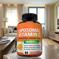 OEM ODM Vitamine C Liposomale 1600mg Antioxydant Haute Absorption Acide Ascorbique Liposoluble Suppléments Vitaminiques Absorption Améliorée